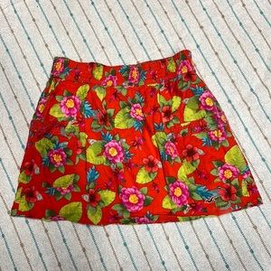 Floral Skirt with Pockets